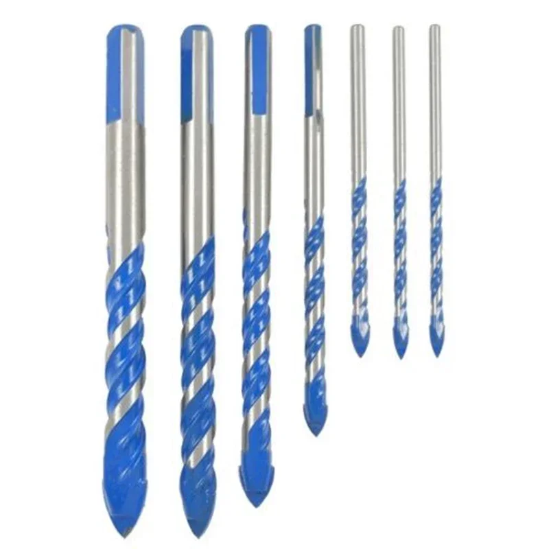 Power Tools Drill Bit Tile Wood Workshop 3-12 Mm Bits Blue Glass Metal YG6X Mirrors Multi-functional New Practical