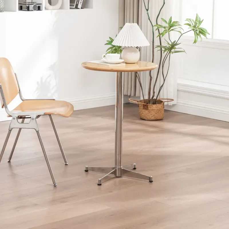 Stainless steel cross foot Imster medieval table with hotel light luxury table foot cross coffee table B113