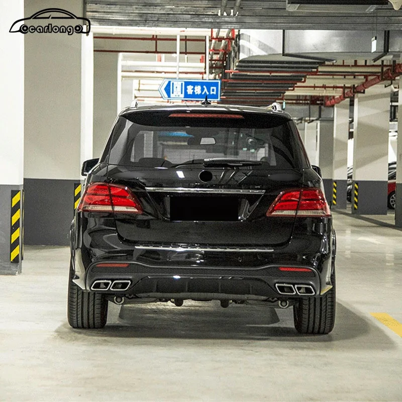 طقم هيكل السيارة AMG نمط المصد الأمامي المصد الخلفي عجلة الكسوة لمرسيدس بنز GLE 63 2015-2019