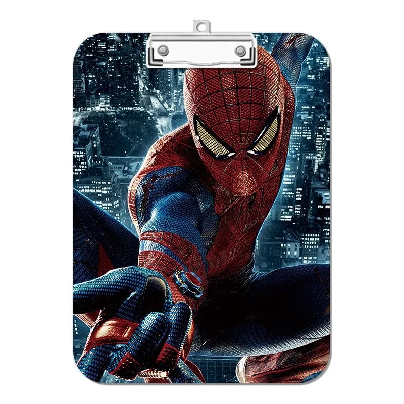 

Marvel Spider Man Cartoon Animation Homework Plywood Writing Pad High-value Personalized Acrylic Folder Note Test Paper Holder
