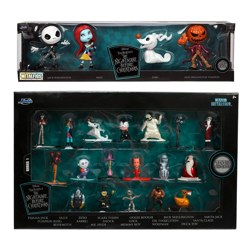 

Disney Tim Burton‘s The Nightmare Before Christmas Metal Figures Model Set Jack Skellington Sally Halloween Decorations Gifts