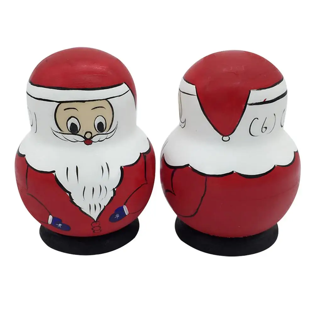 10 قطعة ماتريوشكا التعشيش تخزين المجوهرات عيد الميلاد سانتا اللعب ثلج الروسية الخشبية الهدايا المقتنيات الزينة