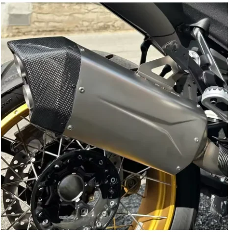 Slip-on uitlaatdemper sport korte uitlaatpijp passend voor BMW R 1300 GS R1300 Adv R1300GS Adventure KA1KA2 R1300R R1300RS 24-26