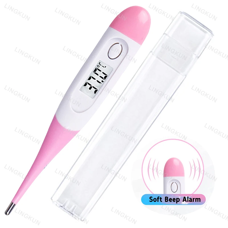 

Портативная прецизионная клиническая лихорадка для взрослых детей, людей, медицинская электроника, силиконовый водонепроницаемый зонд TPR