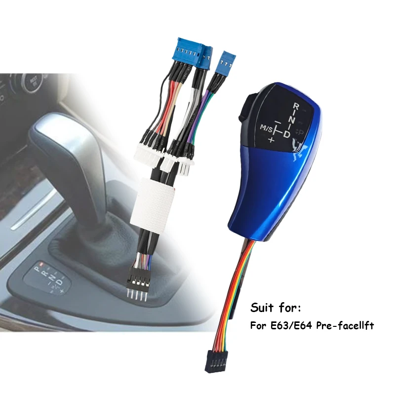 

E63 E90 LED Gear Shift Knob Handle Car Accessories For BMW E81 E87 E82 E88 Automatic Transmission Handle Head Upgrade Repair
