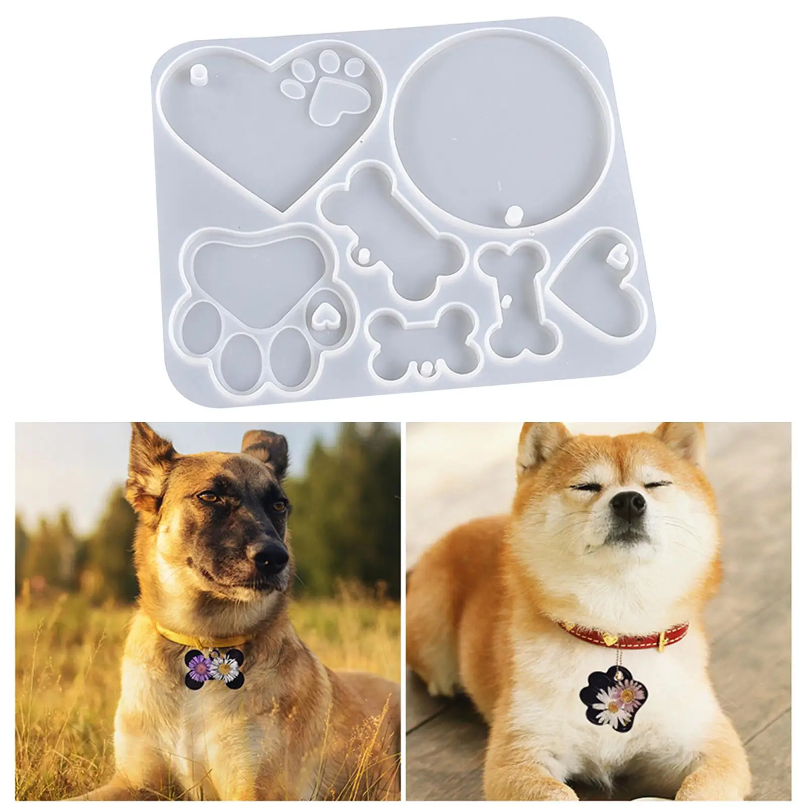 

Silicone Models Resin Epoxy Casting Jewelry Making Supplies Cat Tag Pendant