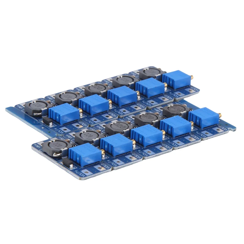 10 шт. DC-DC повышающий модуль 2A повышающая плата вход 3 В/5 В для повышения 5 В/9 В/12 В/24 В регулируемый многофункциональный удобный модуль