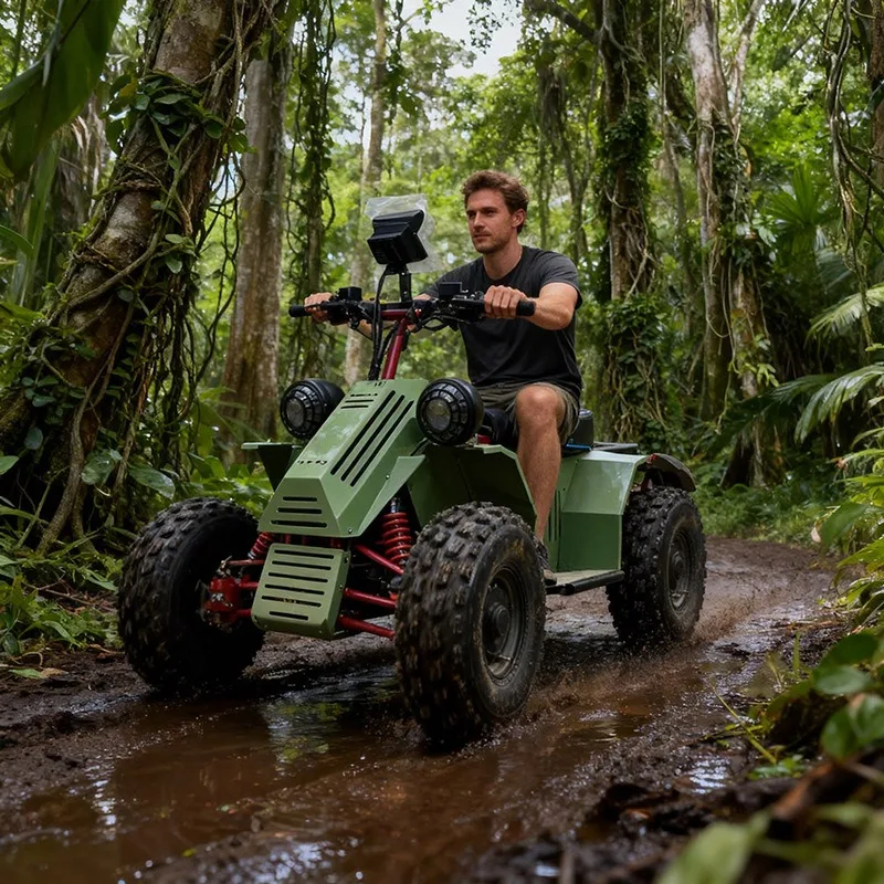 Contact Custom 60V Electric ATV Four-wheel High-speed Long-range Electric ATV All-terrain Four-wheel Drive Off-road Vehicle