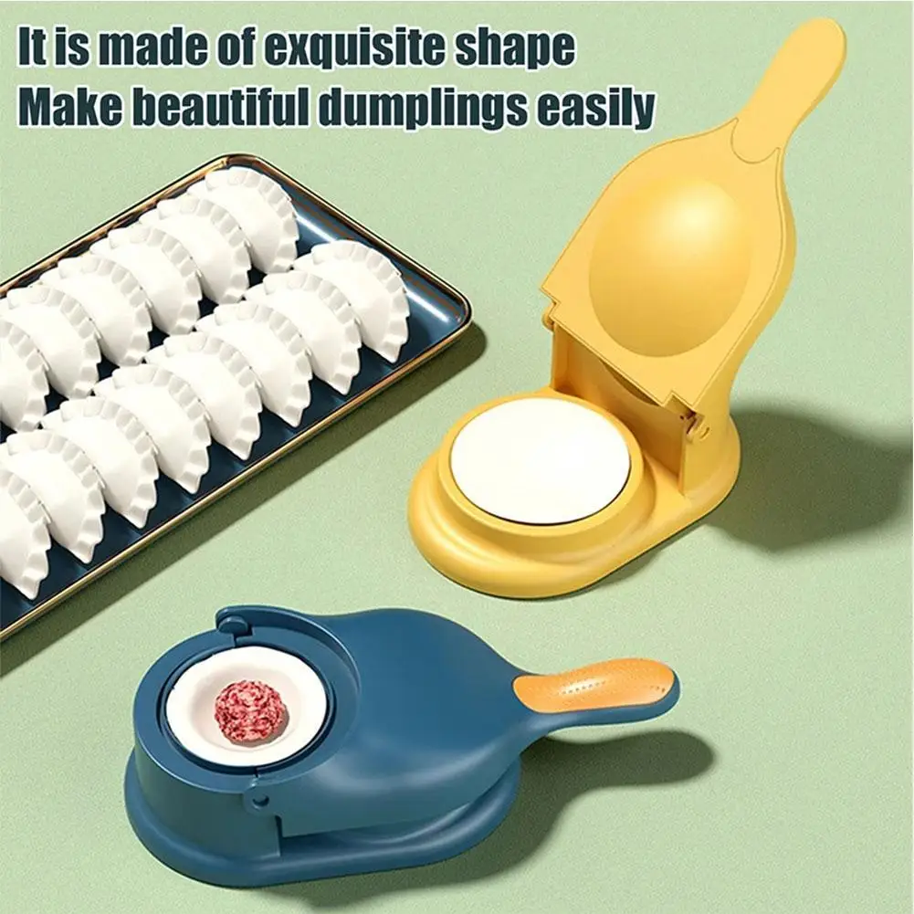 2 in 1 DIY Dumpling Maker Kit Wrapper Presser Dough Pressing Ideal for Home Cooking Dough Skin Molder Machine Kitchen Gadgets