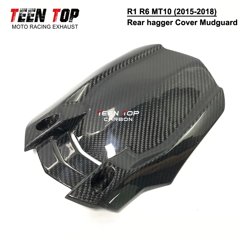 

Carbon Fiber R1 R6 MT10 Rear Hagger Cover Mudguard 2015 2016 2017 2018 Motorcycle Exhaust Carbon Part For Yamaha R1 Rear Fender