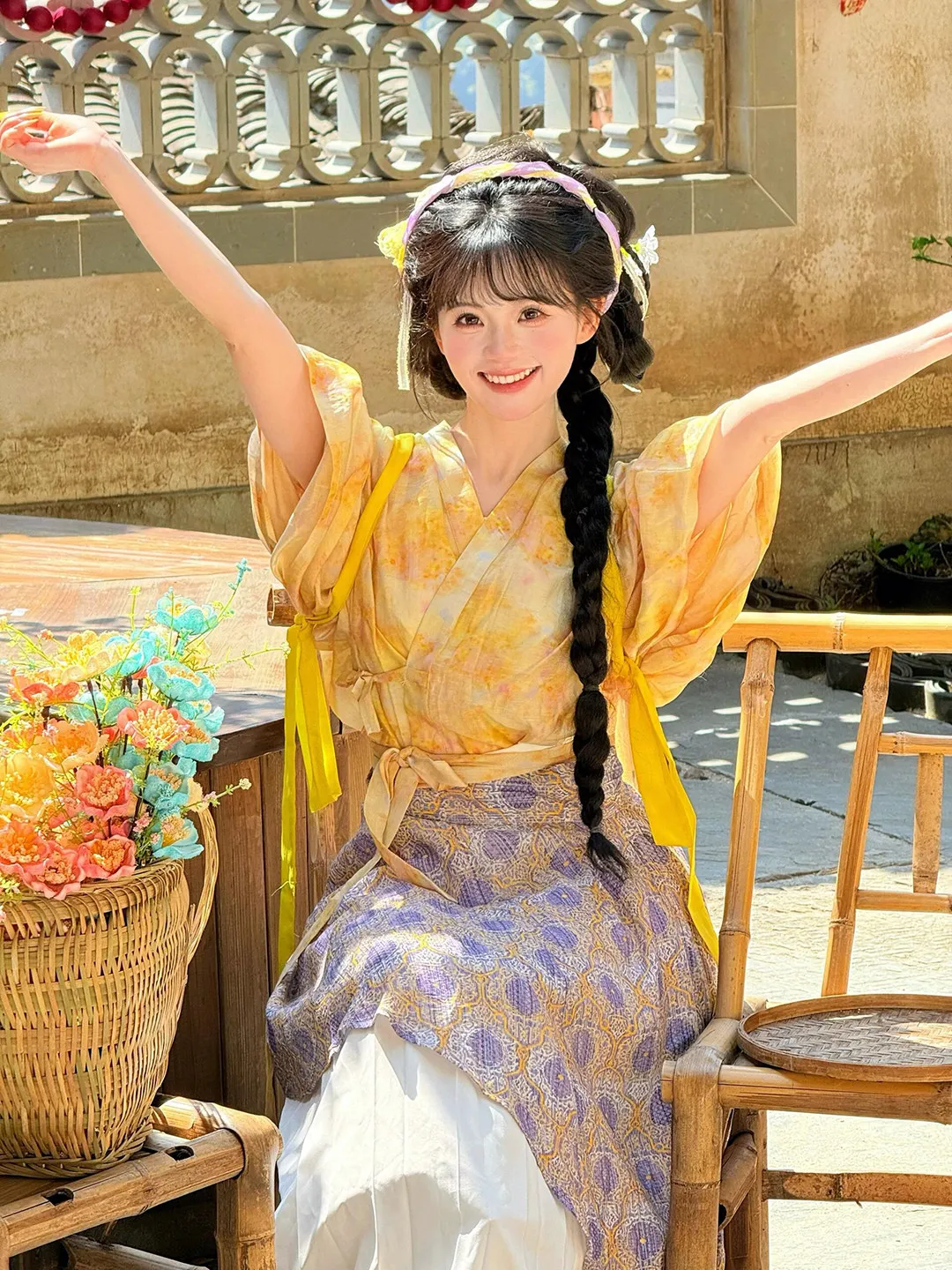 Farming-themed Female Protagonist In A Hanfu Outfit, 2026 New Summer Collection, Featuring A Traditional Chinese Collar, Rustic