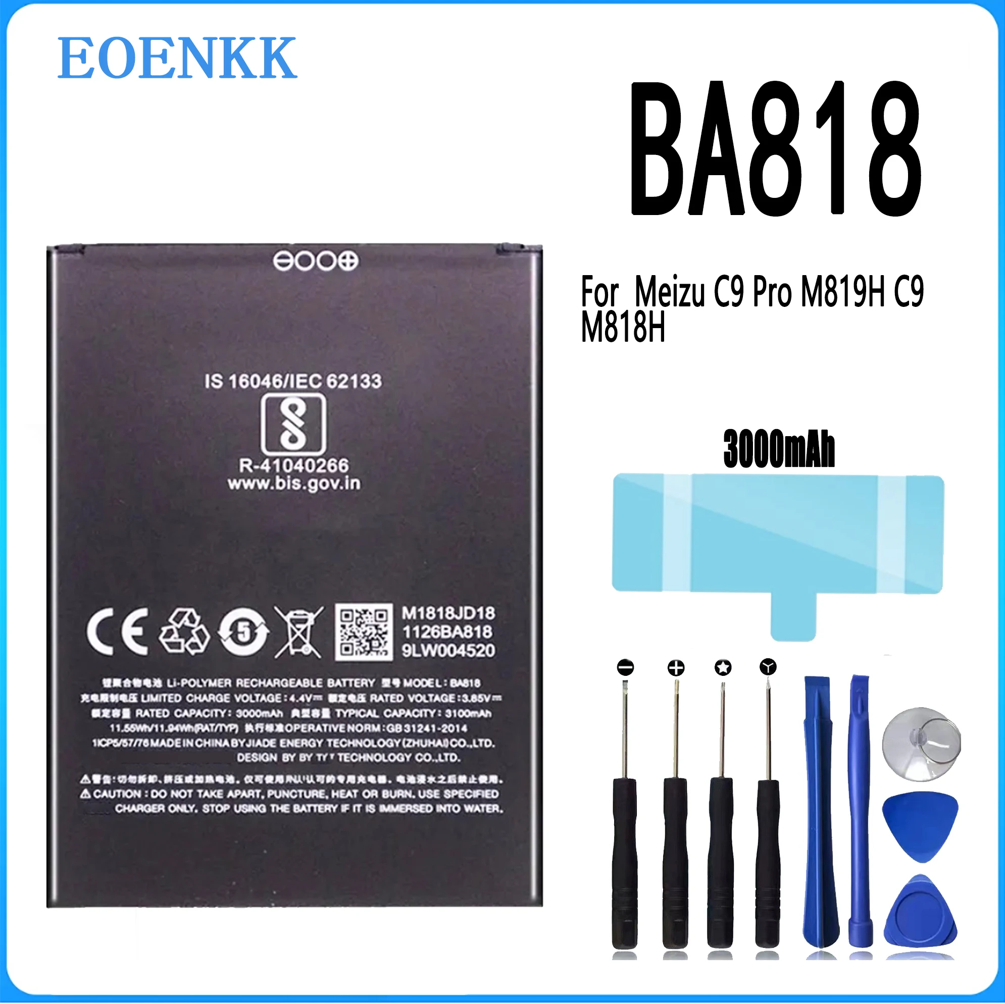 

BA818 Battery for Meizu C9 Pro M819H C9 M818H Replacement Original Capacity Phone Batteries Bateria