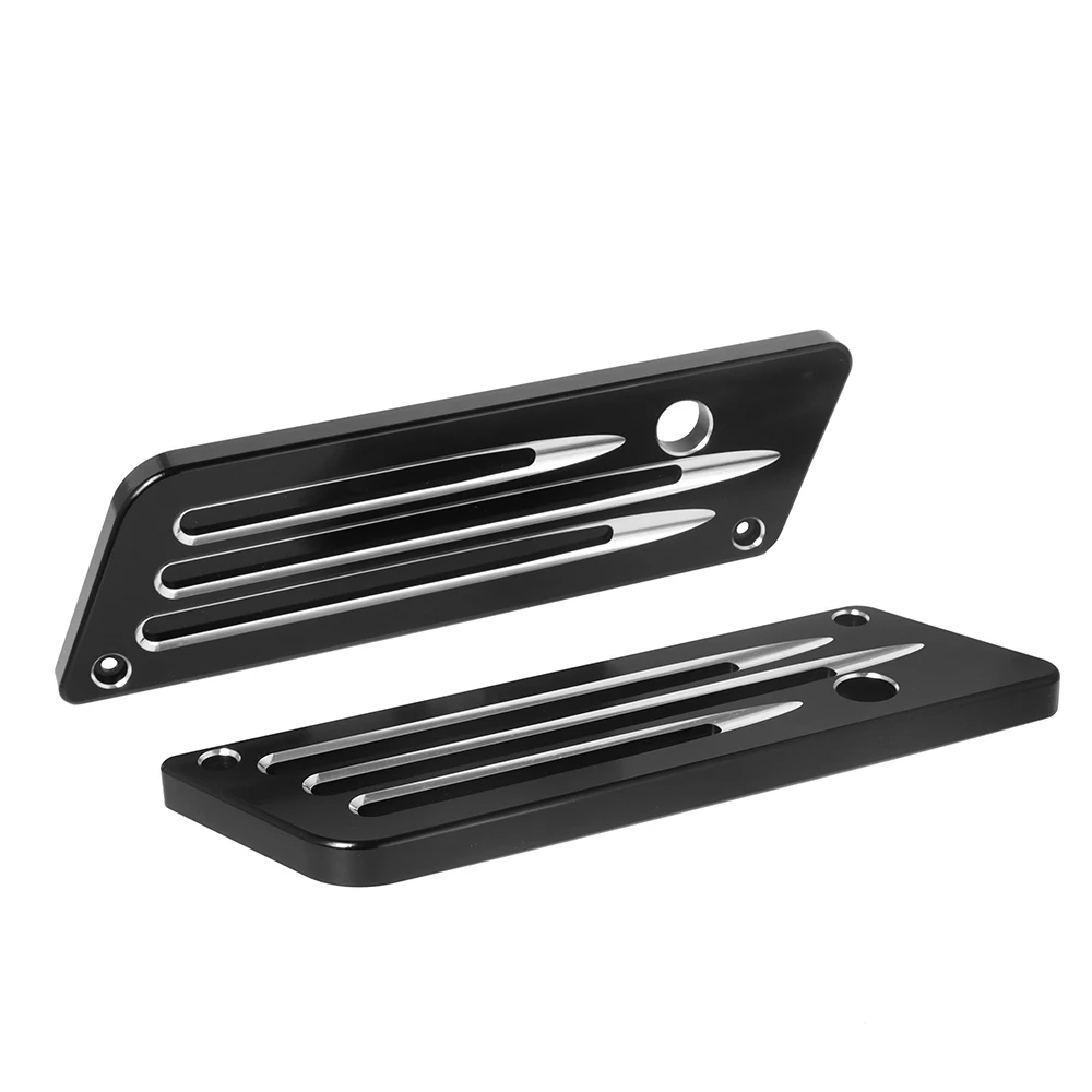 Motorcycle Saddlebag Latch Cover For Harley Touring Electra Street Glide Road King FLH FLT FLHR FLTR 1993-2013