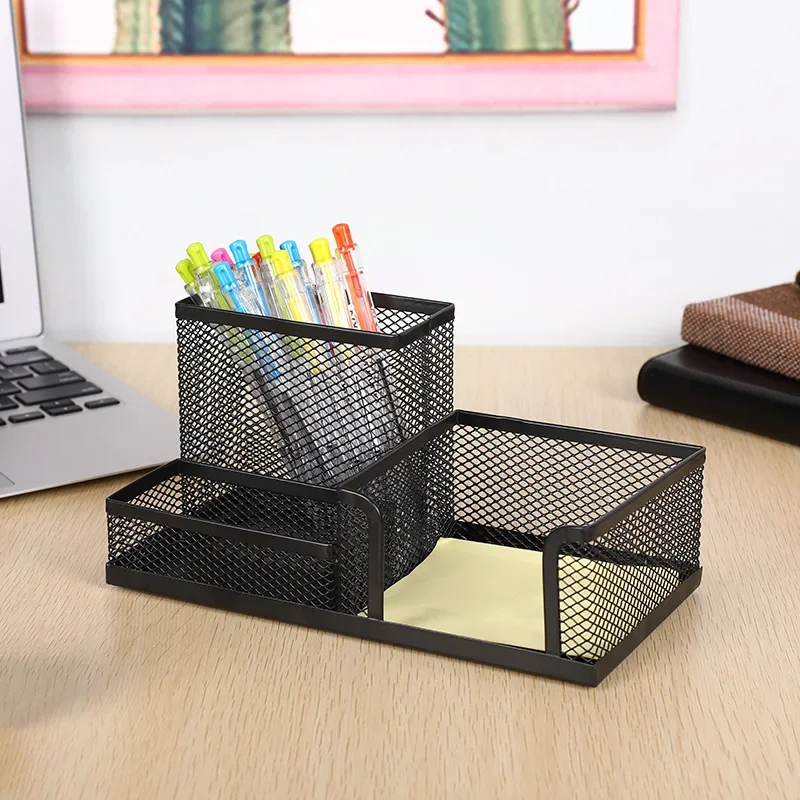 Imagem -04 - Simples Multi-funcional Pen Holder Artigos de Papelaria Criativos Desktop Combinação de Armazenamento Escritório e Estudante