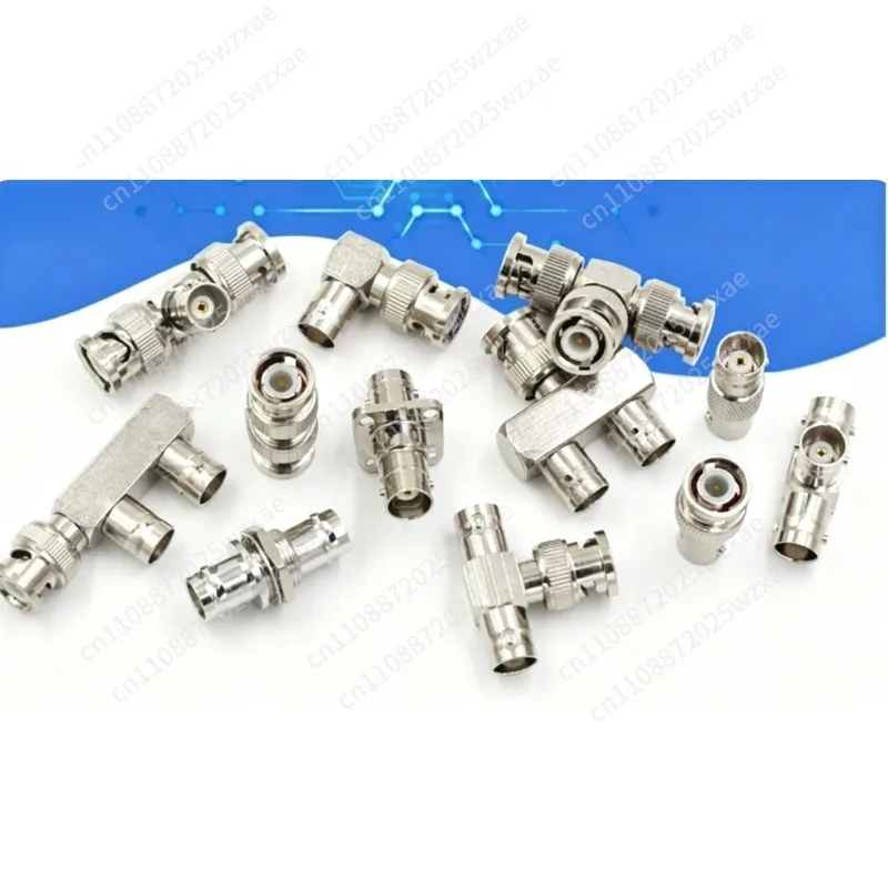 Suitable for BNC adapter male to female tee, RF connector dual pass flange KKF elbow