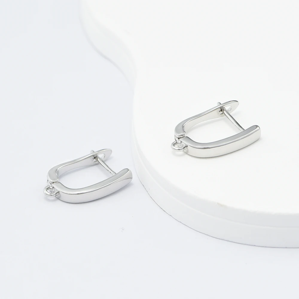 YANASI NEU 18K Gold Ohrringhaken Zubehör für Schmuckherstellung DIY Handgemachte Damen Kristall-Ohrringe Großhandel – Detail 4