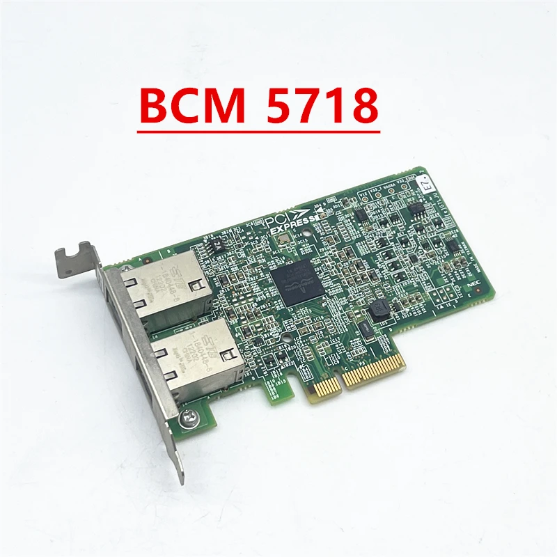 BCM 5718 بطاقة شبكة جيجابت ثنائية المنفذ واجهة PCI-E تدعم التوجيه الناعم Esxi N8104-132 #1