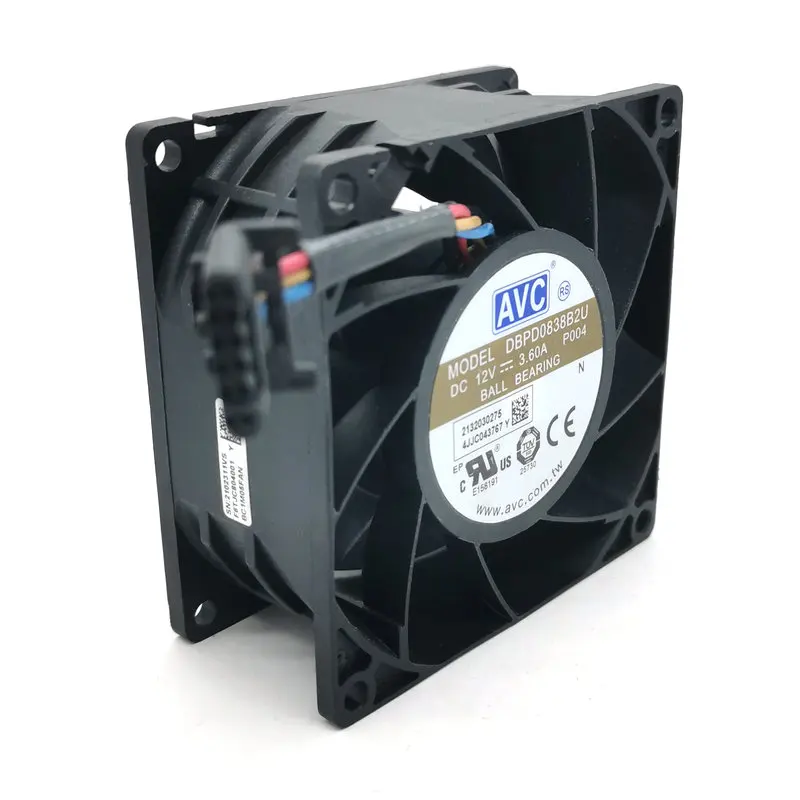 

Новый DBPD0838B2U 80X80X38MM 8CM DC12V 3.6A 12000RPM охлаждающий вентилятор для компьютера HZDO