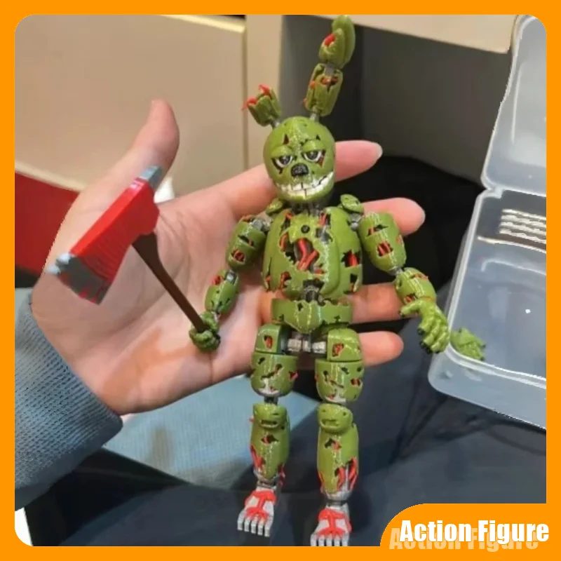 

Новые 3D-печатные фигурки Springtrap Zombie Rabbit T13: подвижные, многосуставные, трансформируемые игрушки, коллекционные модели, праздничные подарки