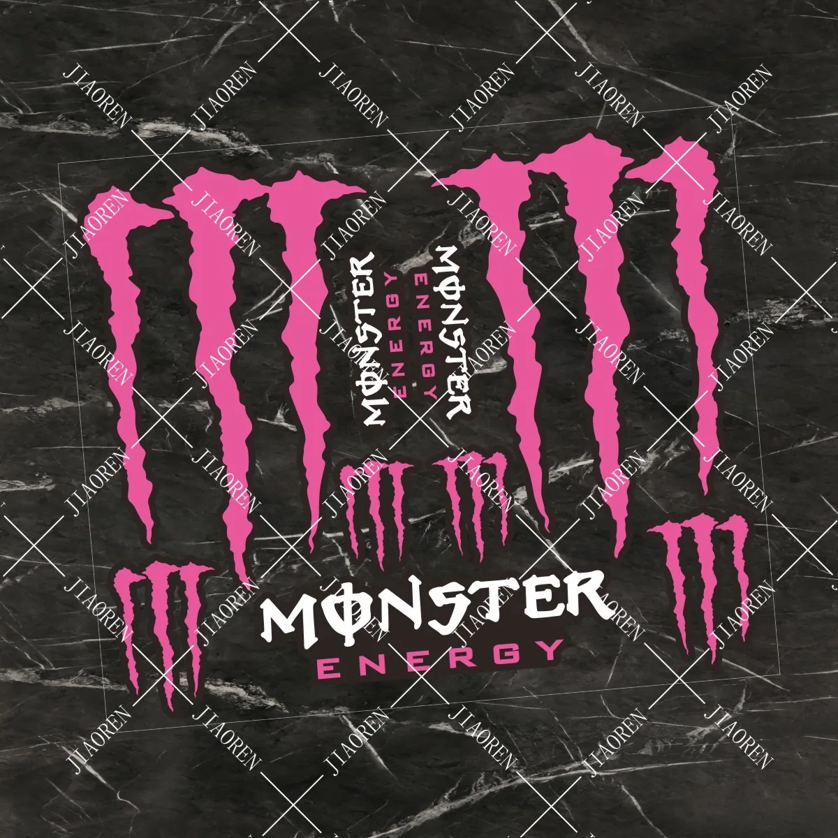 Halloween Monster Energy Adesivos Kit de decalque de capacete emblema de tanque de motocicleta