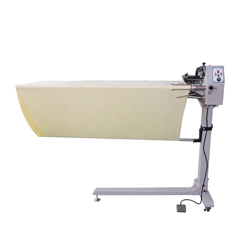 QK-933 new high accuracy automatic industrial cloth roll fabric strip slitting cutting machine