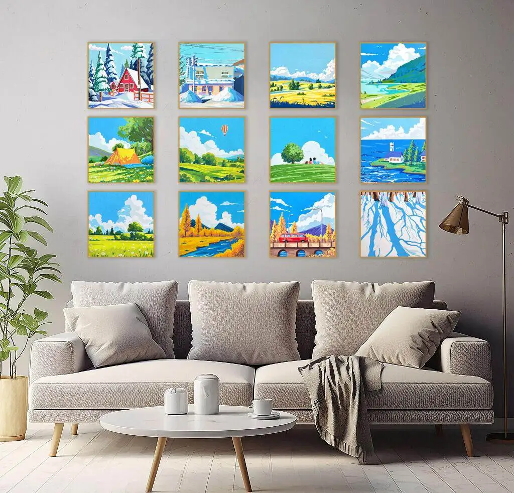 

Набор для алмазной вышивки 5D DIY «Вечная молодость» — «Двенадцать шепотов природы», одиночный элемент, полностью квадратные стразы AB для рукоделия и творчества для взрослых