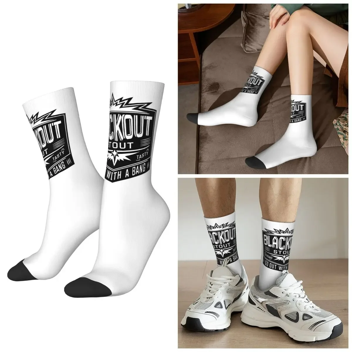 

Носки All Seasons Deep Rock Galactic Black Out Stou, носки средней длины, впитывающие пот, для мужчин и женщин, подарки на День святого Валентина