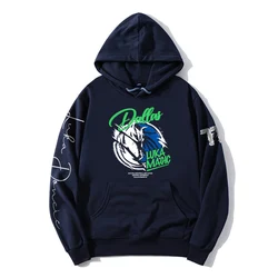 dpoy original design men's hooded sweater plus velvet basketball sportswear luka doncic loose large size vintage hip hop style