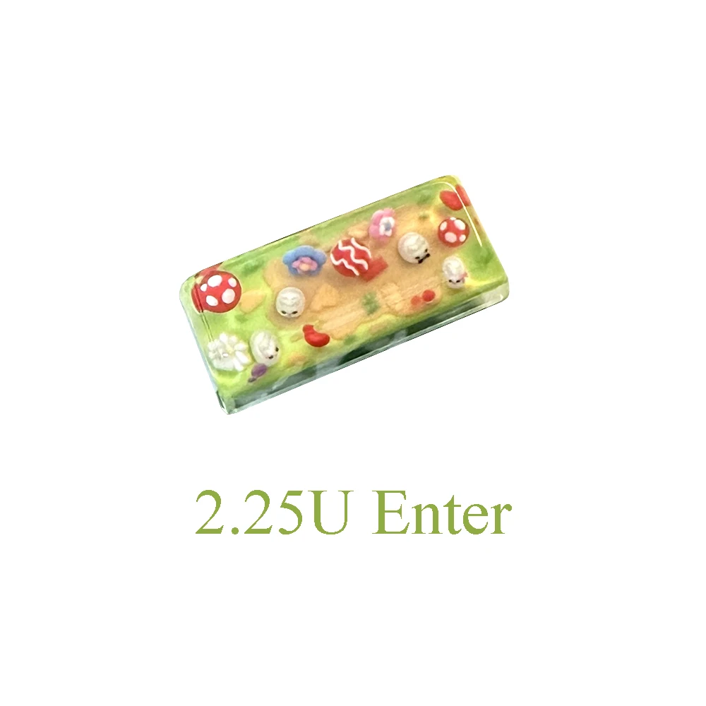 Mechanical Keyboard QWER Keycap 3D Cute Panda ESC Keycap 1U Resin Backlit OEM Arrow WASD Custom Aula F87pro 2.25U Enter Key Cap