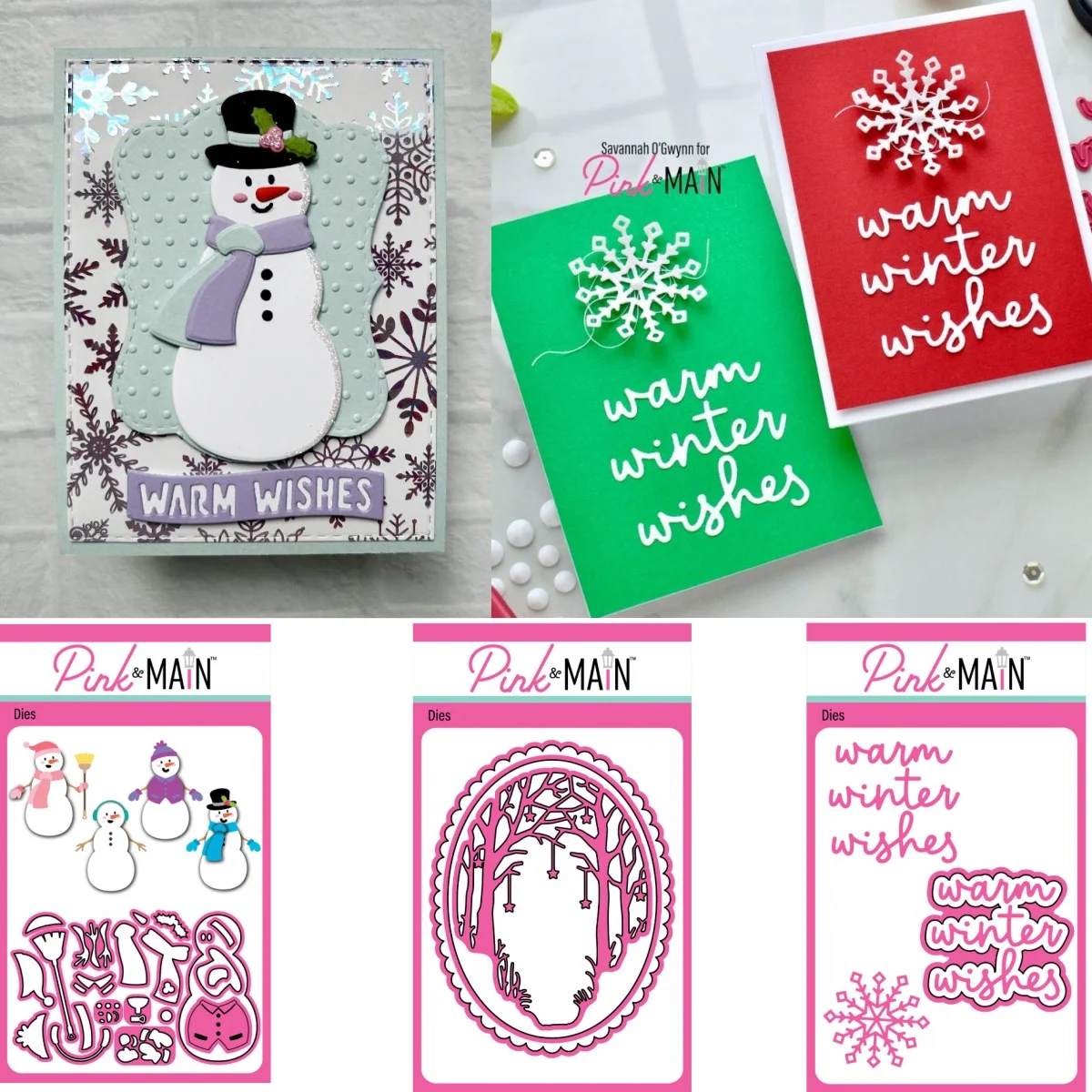 

Oval Forest Winter Wishes Word Metal Cutting Dies for DIY Making Card Scrapbook Embossed Paper Album Craft Supplies Template