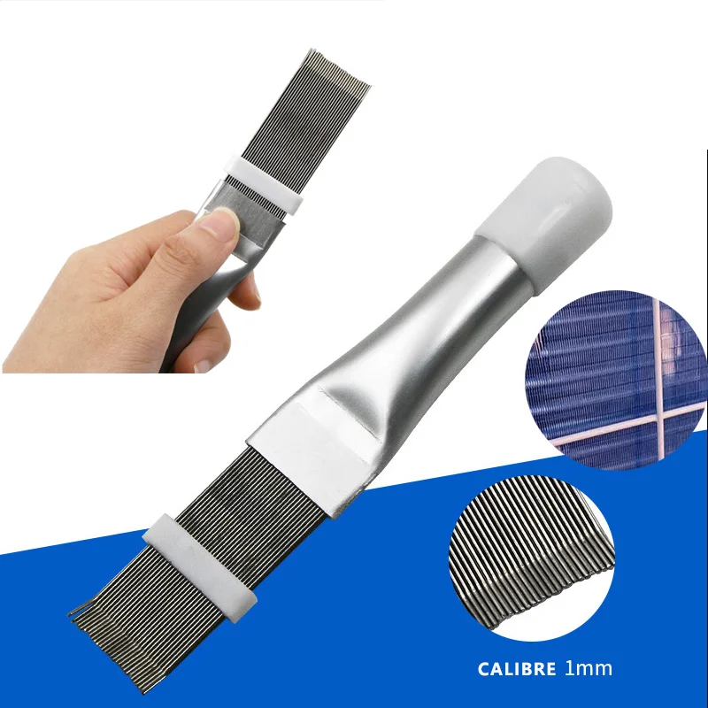 

Air Conditioner Fin Cleaning Comb Stainless Steel Condenser Radiator Fin Brush Cleaner Repair Tool Coil Comb Household Cleaning