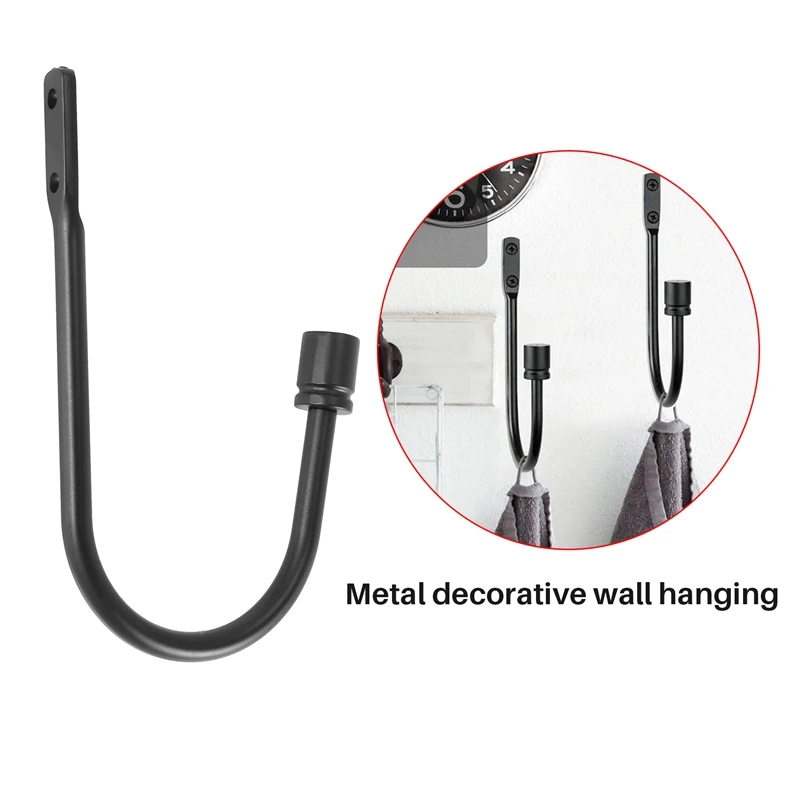 Soporte de Metal para cortinas, ganchos decorativos para cortinas de pared