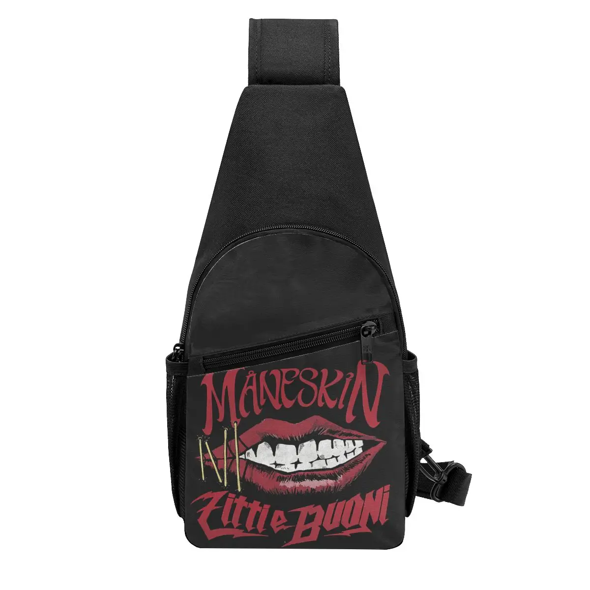 MANESKIN Maneskin Chest Bag Men Sling Crossbody Backpack Chest Bag Traveling Hiking Daypack Shoulder Bag