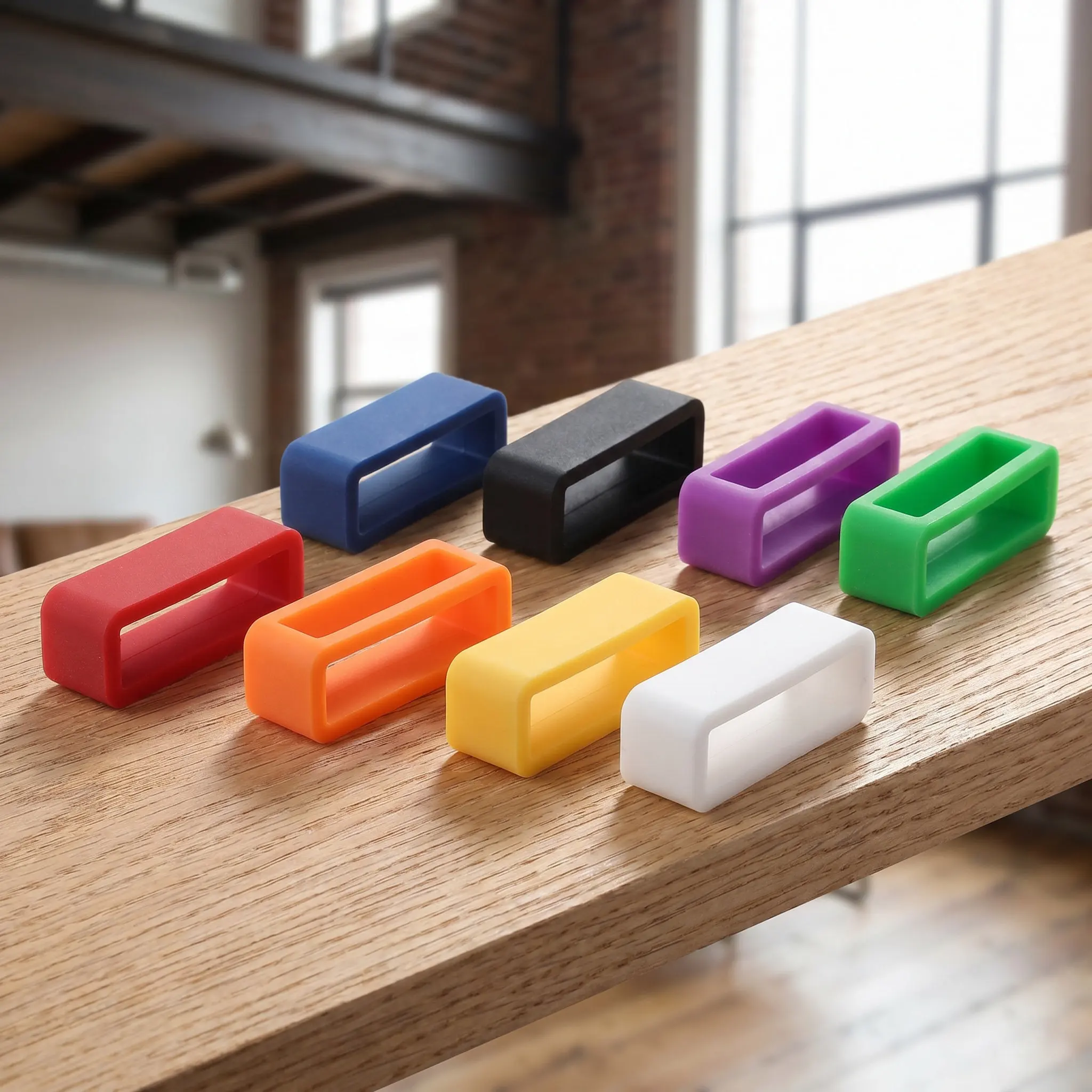 8Pcs Premium Silicone Watchband Buckle Ring Loop Holder Watch Strap Loop Keeper for Smartwatches Soft
