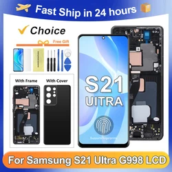 For Samsung S21 Ultra For AMOLED S21 Ultra 5G G998B G998U G998W LCD Display Touch Screen Digitizer Assembly Replacement