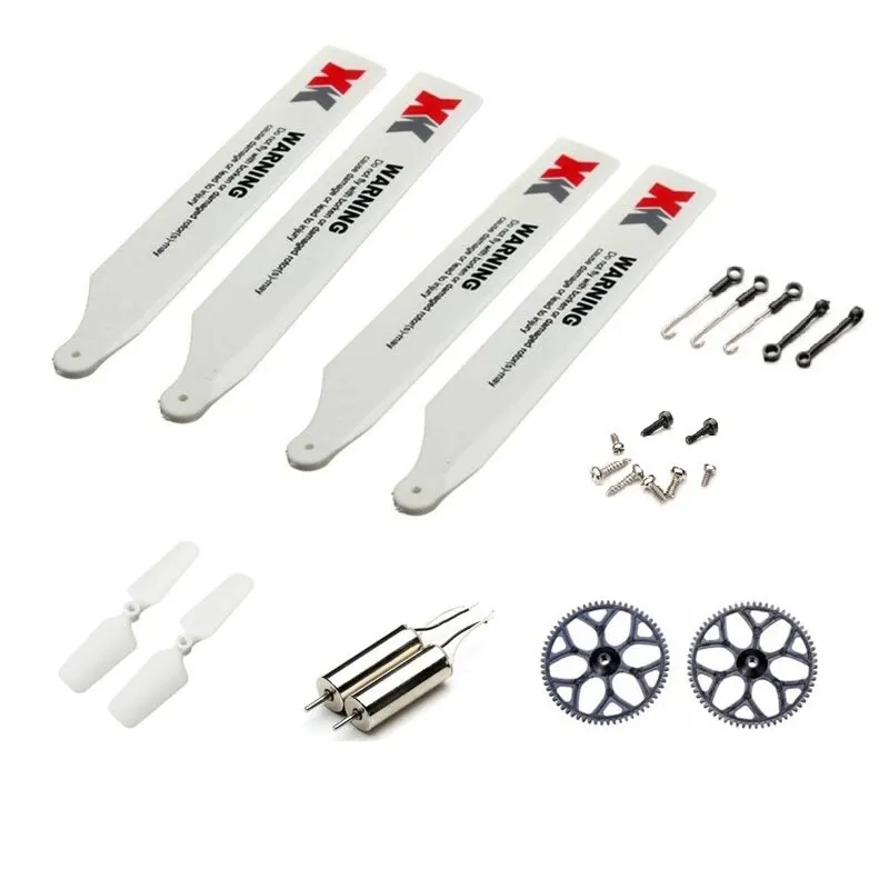 Wltoys XK K110S RC Hubschrauber Zubehör Klinge Getriebe Metall Umwandlung Schwanz Motor Rotor Kopf Baldachin ESC Board Servo Tei – Detail 4