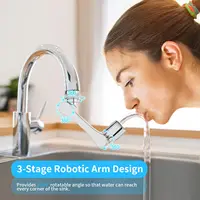 1080° Universal Rotation Faucet Extender Dual Mode Sprayer Head Kitchen Robot Arm Extension Taps Bathroom Swivel Faucet 6