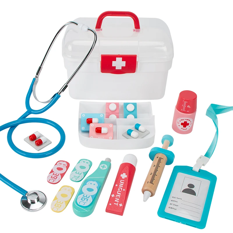 Children's Toy for Girl Hospital Play House Nurse Suitcase Games Doctor Set for Kids Medical Toys Doctor Role Play Pretend Play