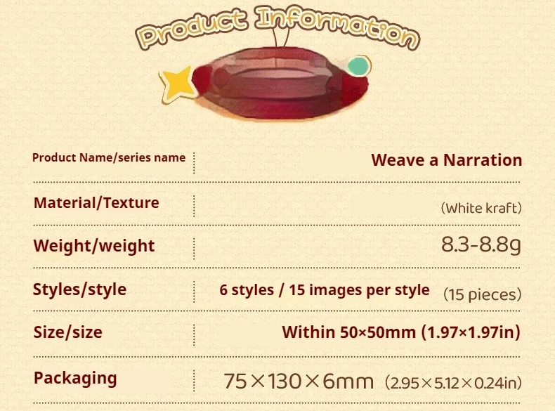JIANWU Vintage Weave Label Relief Landscape Material Collage Scrapbooking Sticker Creative DIY Journal Stationery