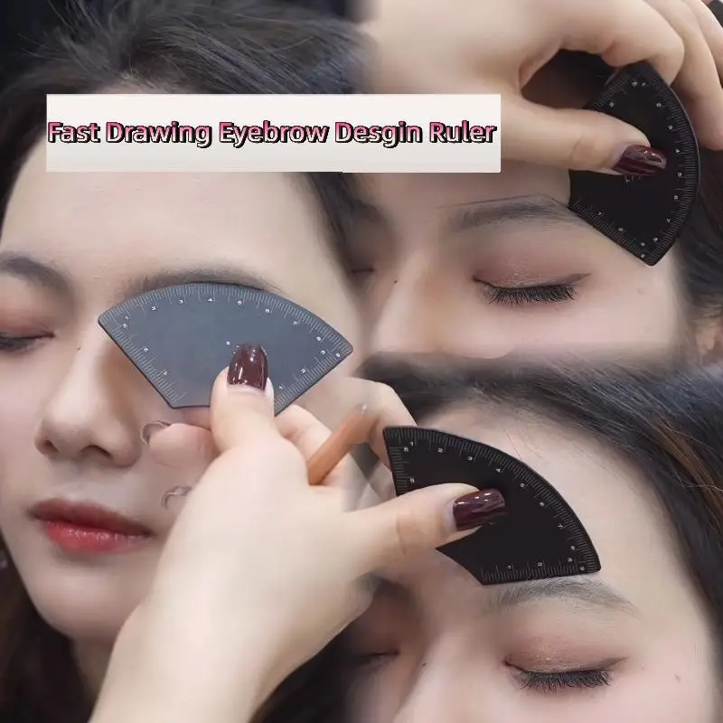 1PC Eyebrow Stencil Kit Fast Drawing Eyebrow Design Ruler Microblading Mapping Tool for Shaping Permanent Makeup Drawing Guide