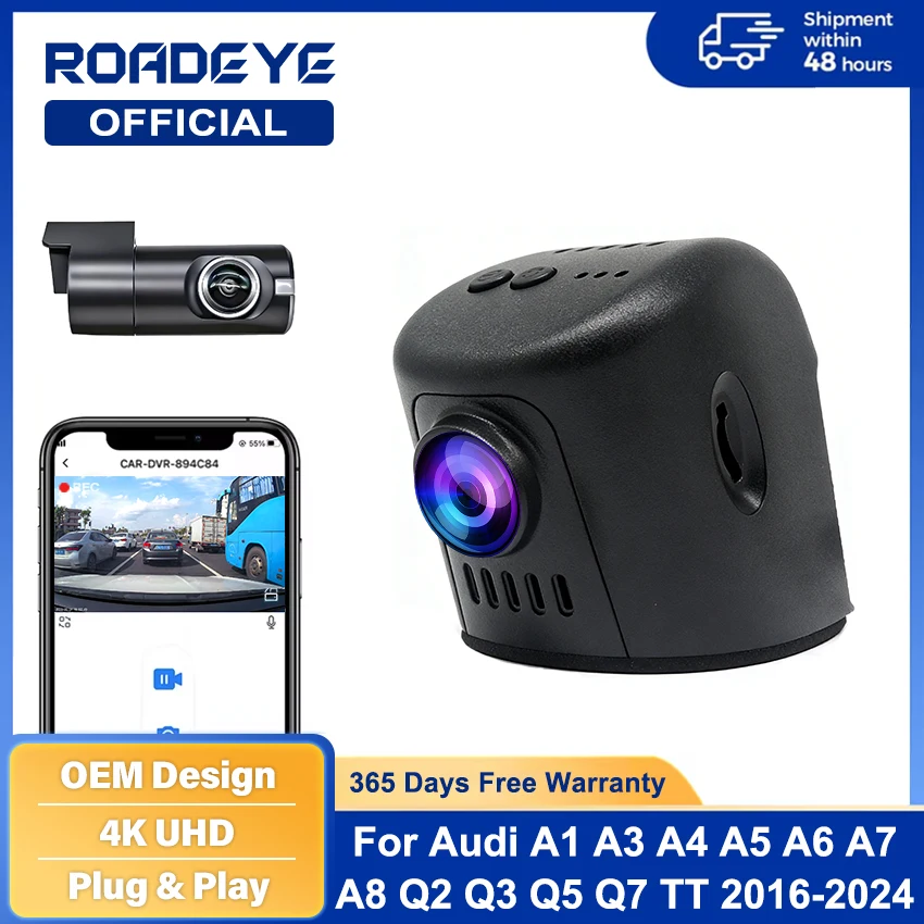 dash-cam-for-audi-a1-a3-a4-a5-a6-a7-a8-q2-q3-q5-q7-q8-tt-rs-s-2016-to-20244k-dashcam-wifi-dash-camera-for-audidvr-in-the-car