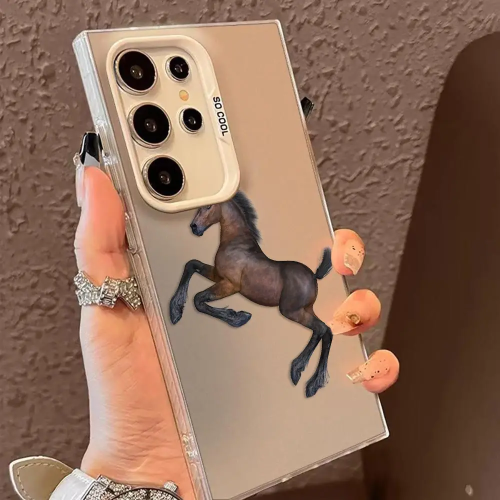 Coque de téléphone avec motif de chevaux vigoureux, pour Samsung A03S A04 A05 A05S A06 A7 A11 A12 A13 A14 A15 A16 A17 M23 M36 NOTE 10 20