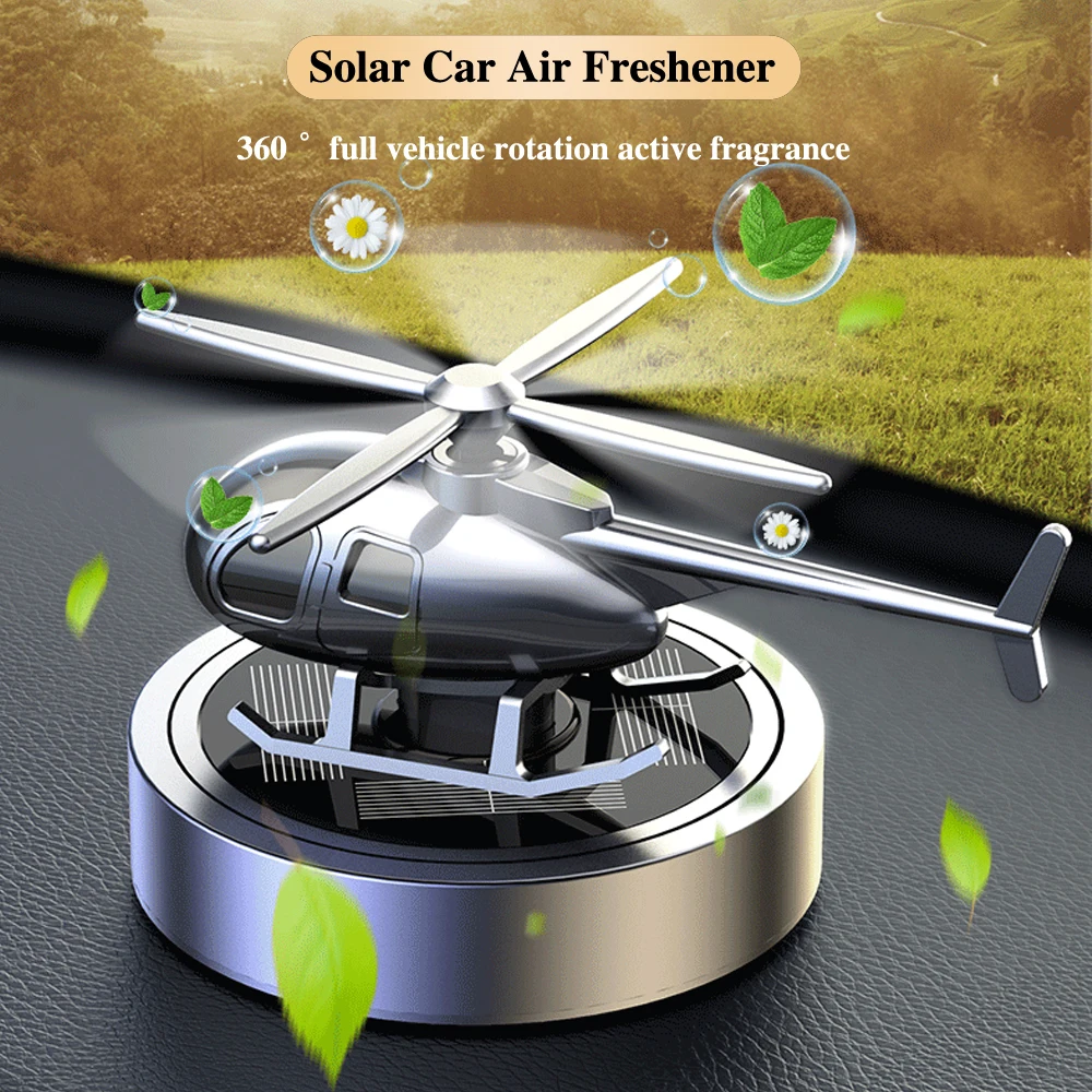 Auto Lufter frischer Solar Hubschrauber Auto Aroma Auto Parfüm Innen zubehör Propeller rotierenden Duft diffuse Lieferungen