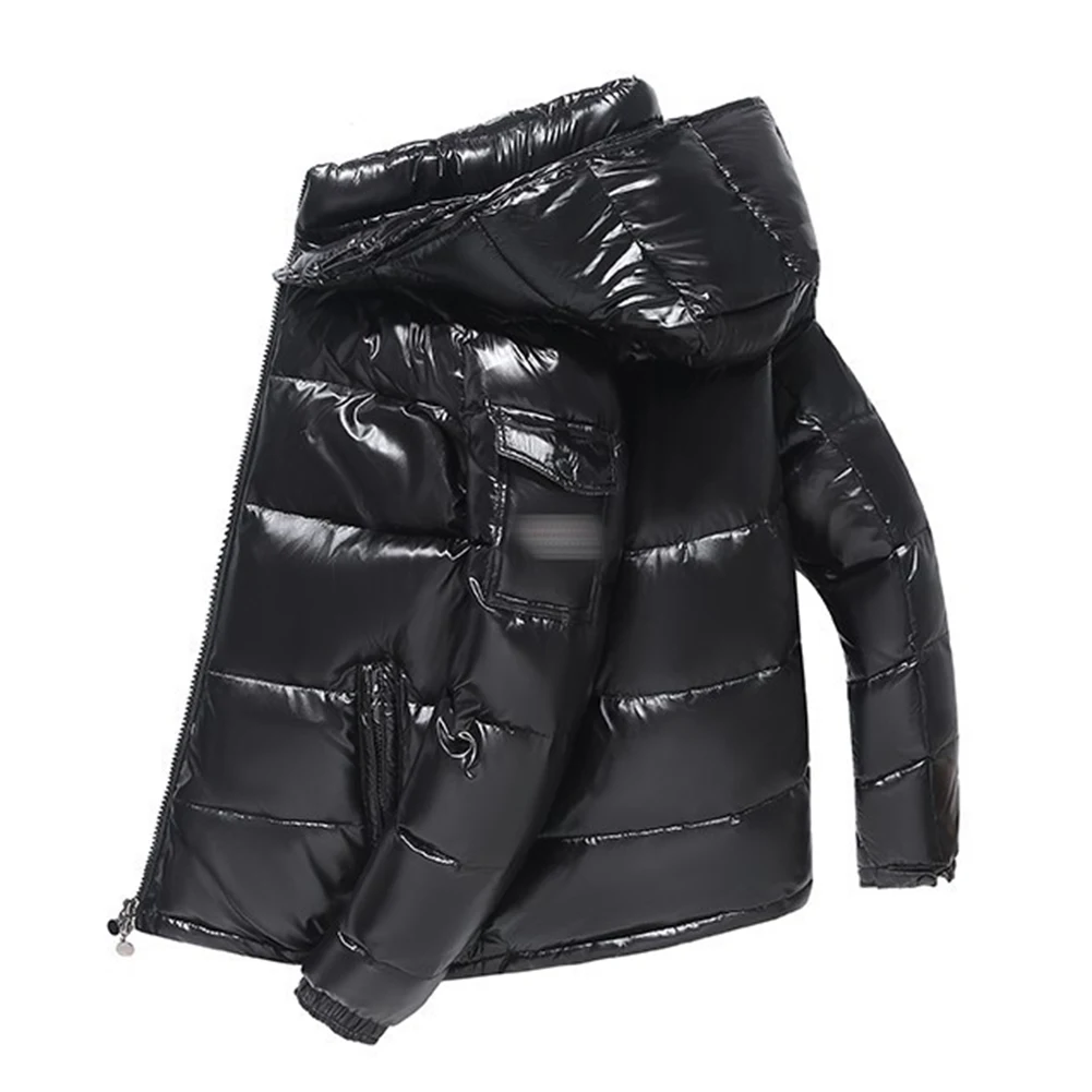 Parka informal para mujer, chaqueta acolchada con mangas largas, cuello alto con capucha y cremallera frontal diseñada para ropa de invierno