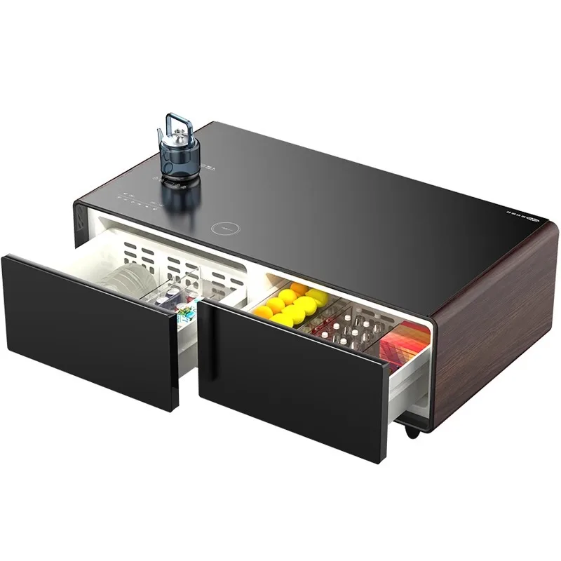 Coffee table, tea table, integrated refrigerator, intelligent multi-functional square