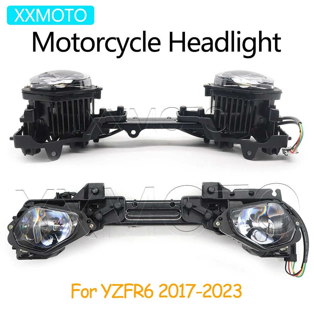 

For Yamaha YZFR6 YZF R6 2017 2018 2019 2020 2021 2022 2023 Motorcycle Front Headlight Assembly LED Lamp YZF-R6 Accessories