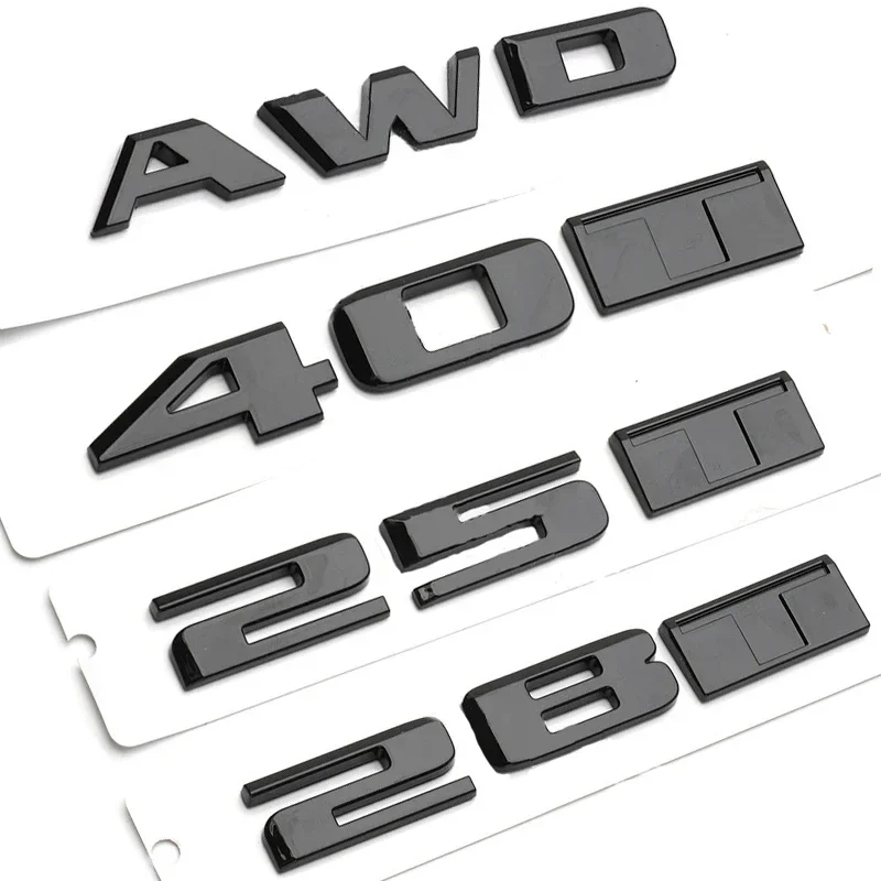 Etiqueta engomada del cuerpo del emblema del coche ABS, 13x1,5 cm, calcomanía de decoración para Cadillac ATSL 25T 28T 40T AWD Seville SLS DTS Evoq Vizon cian dieciséis