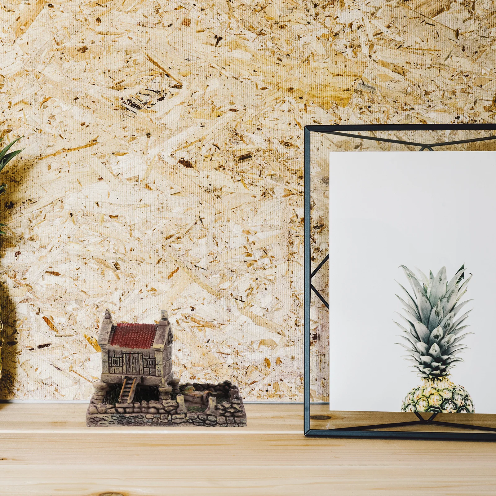 

Micro Landscape Resin House Cottage for Mini Garden Setup Small Scale Stone House Decor for Creative Home Scene Crafting