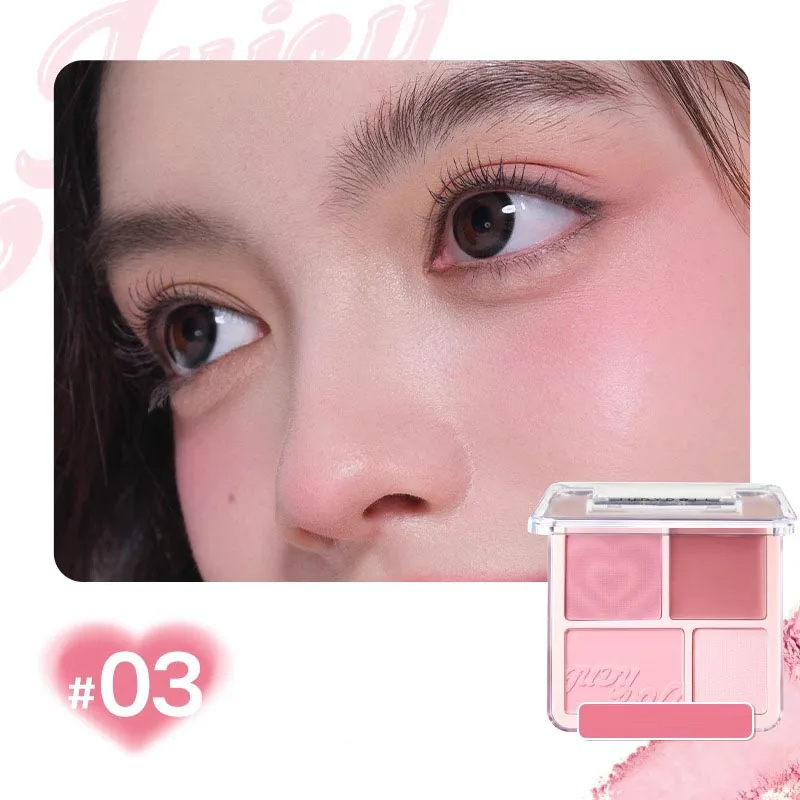 Judydoll Orange Blush Highlight Palette Blush Cream Blush Palette Expanding Color Matte Highlight Brightening Face Makeup