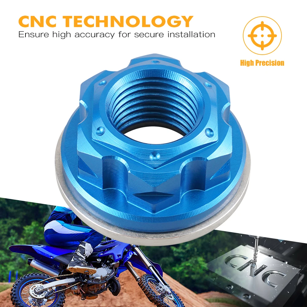 NICECNC Per Yamaha YZ85 YZ 85 2002-2008 2007 2006 2005 2004 2003 Moto Anteriore Asse Posteriore Dado Vite e Rondella di Alluminio